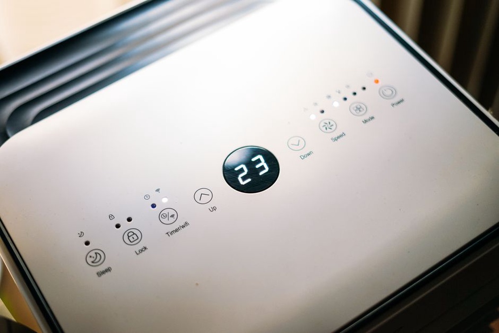 室温と電力使用量を並べて確認する画面